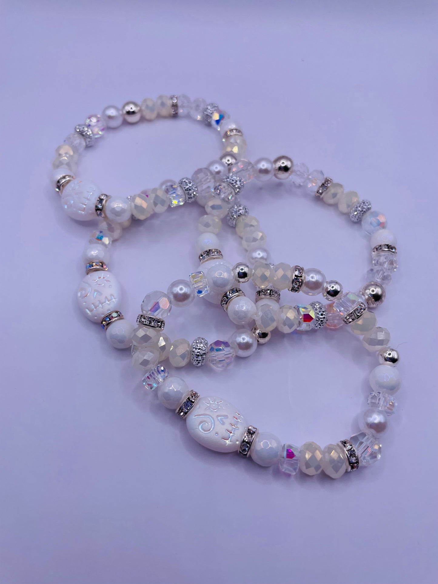Czech Glass Beaded Stretch Bracelets