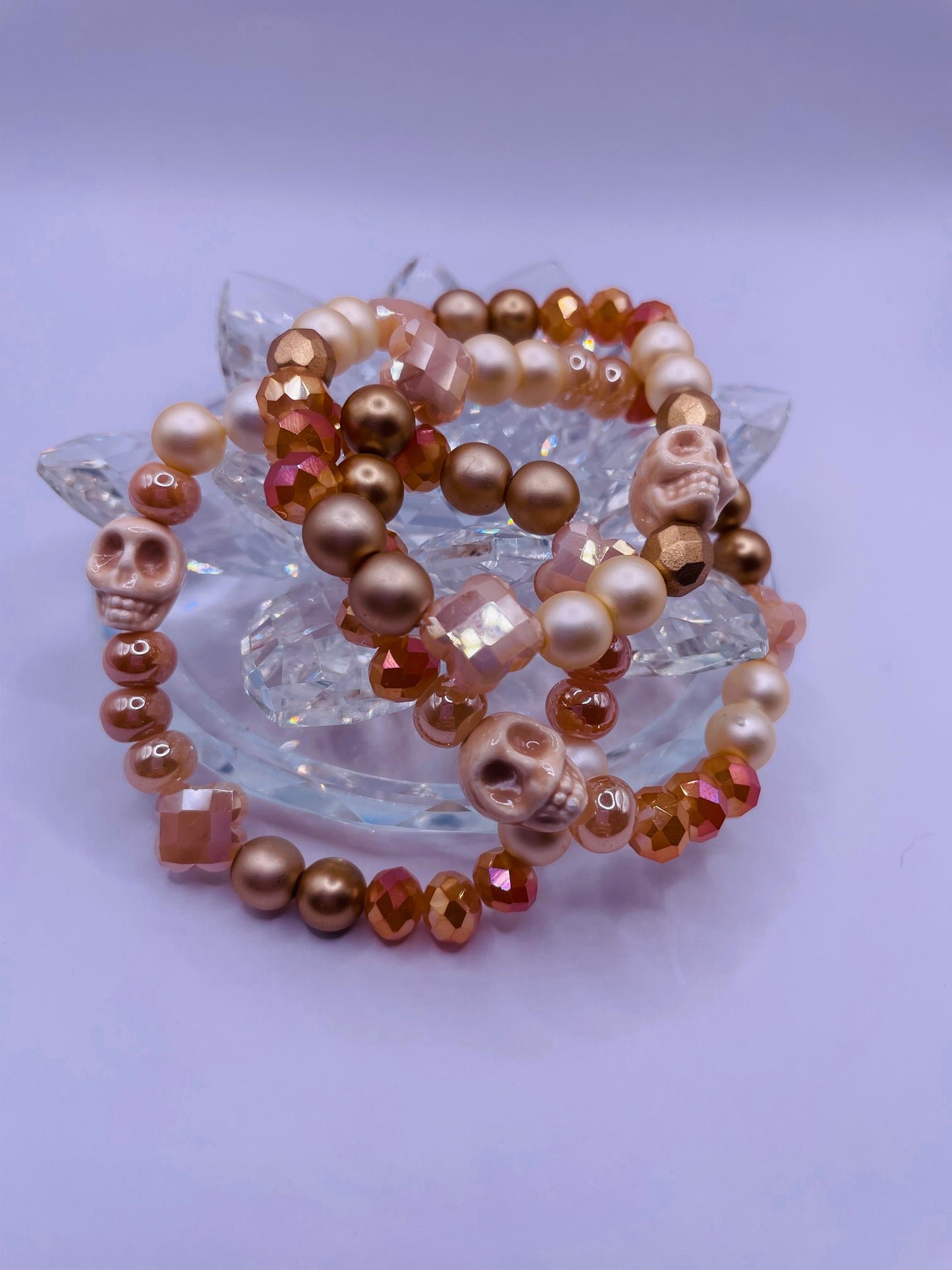 Czech Glass Beaded Stretch Bracelets