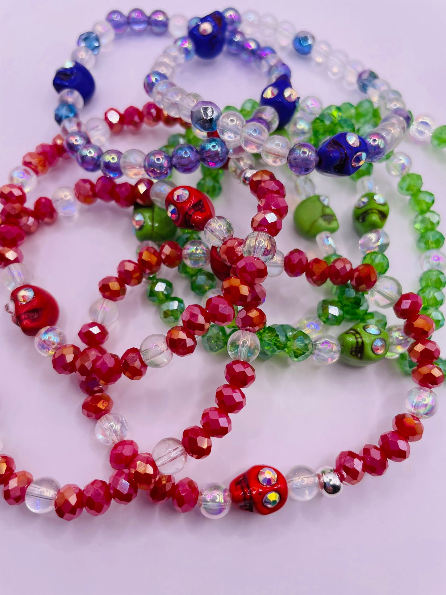 Lil Shimmer Skull Bracelet