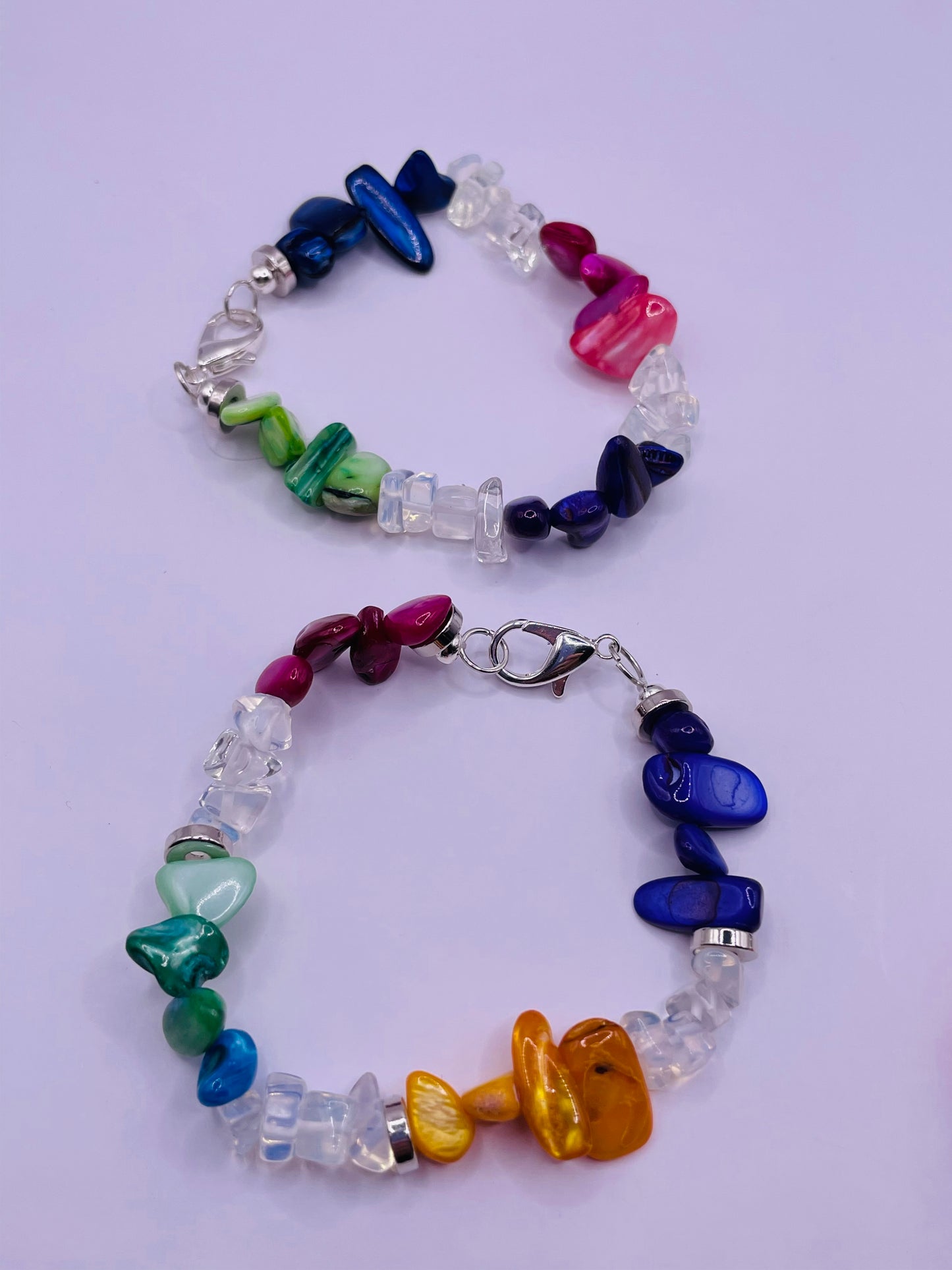 Gemstone Chip Bead Bracelets