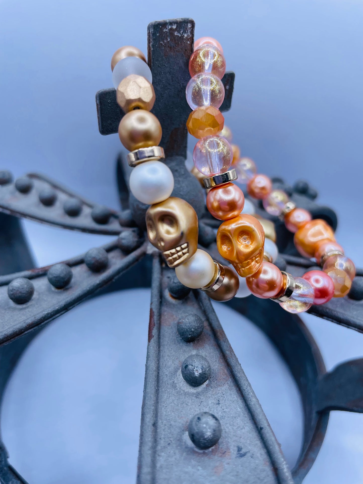 Fall Metallics Skull Bracelet