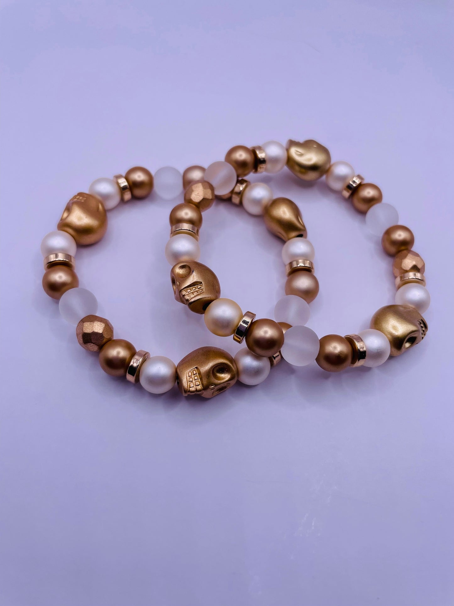 Fall Metallics Skull Bracelet