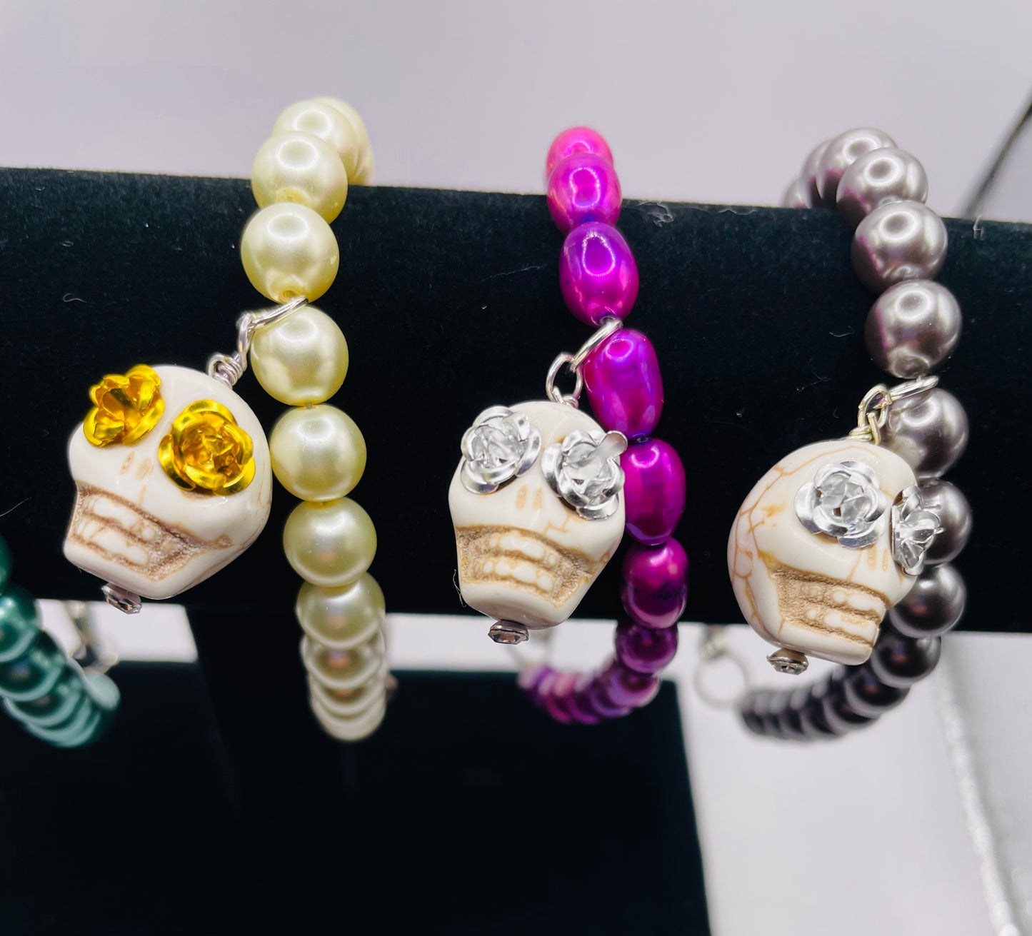 Pearl's Skull Bracelet Multiple colors available