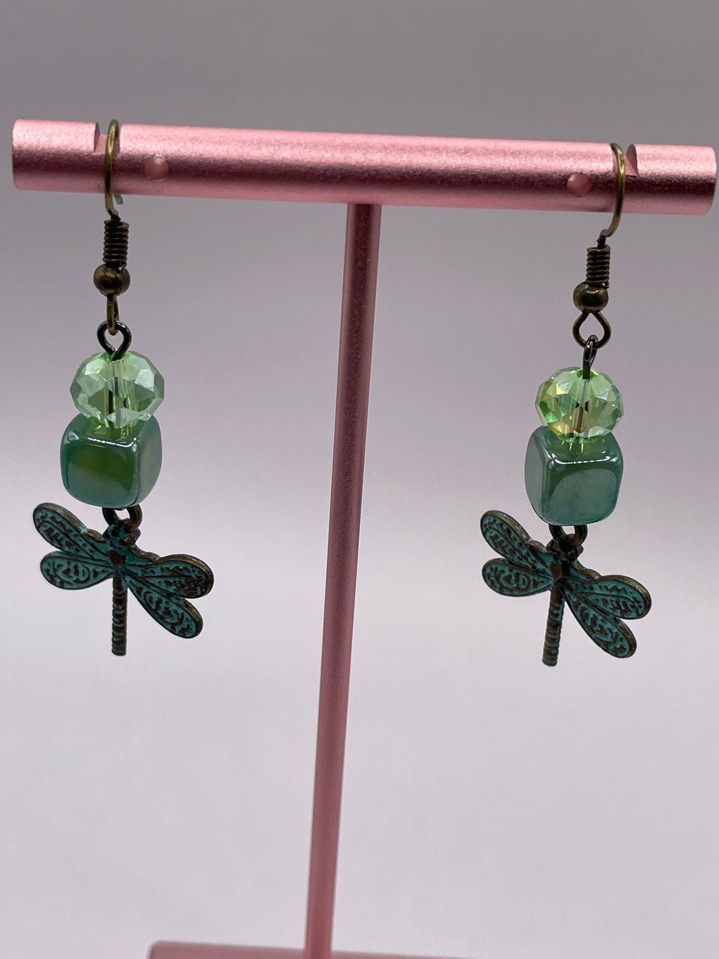 Patina Dragonfly Earrings