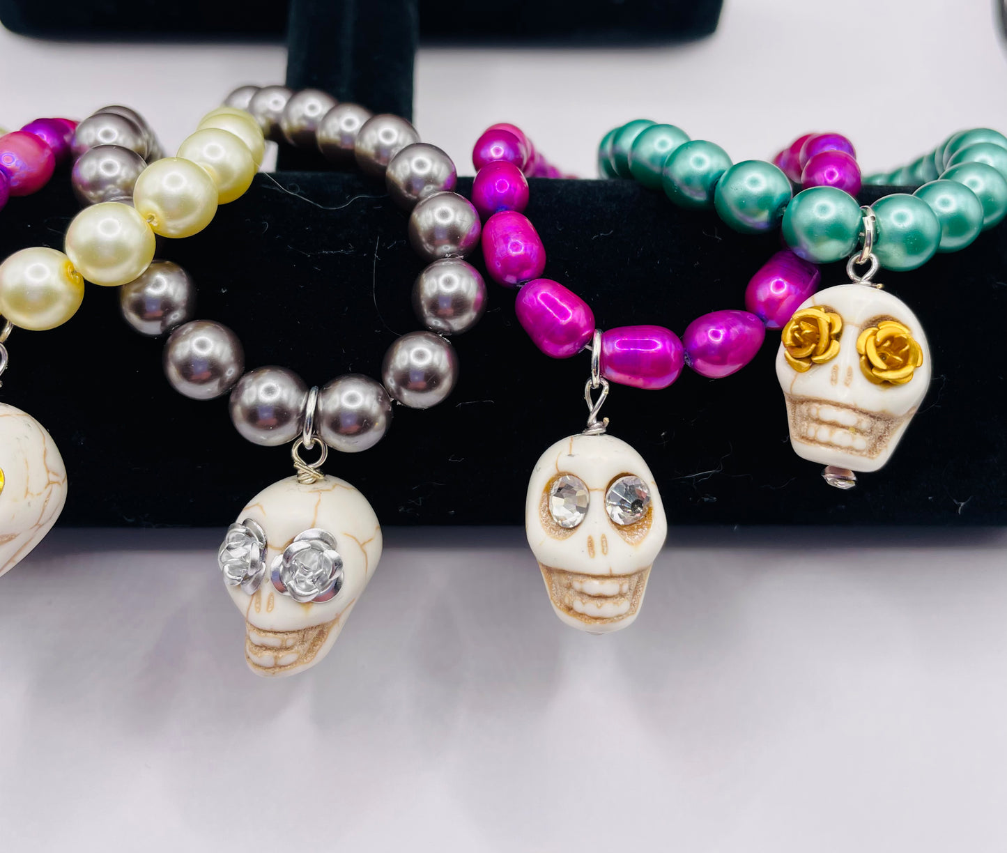 Pearl's Skull Bracelet Multiple colors available