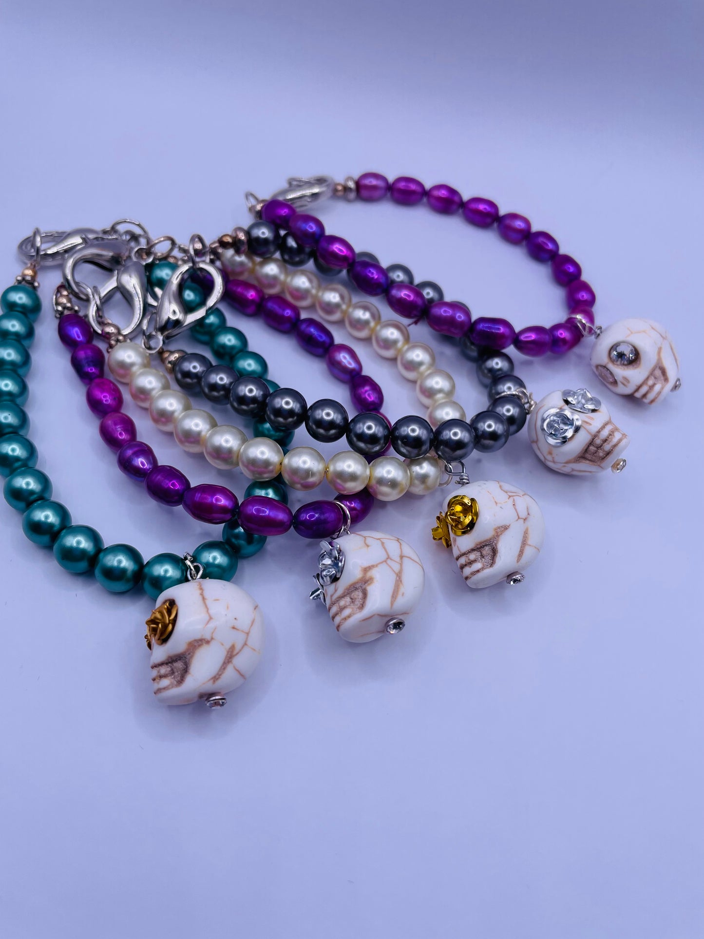 Pearl's Skull Bracelet Multiple colors available
