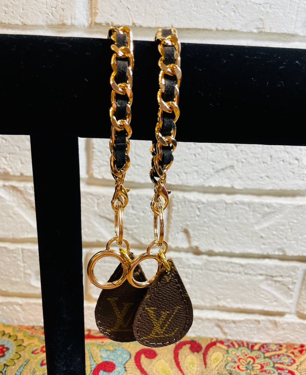 Re Purposed LV Chainlink Keyring