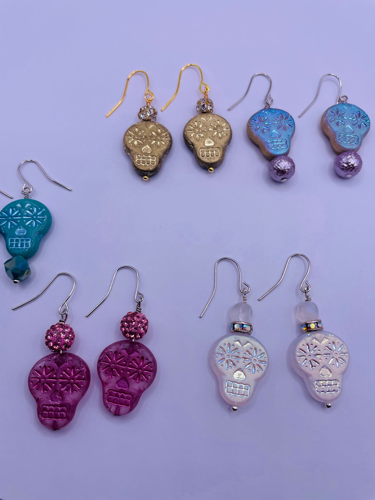 Spring Skull Earrings