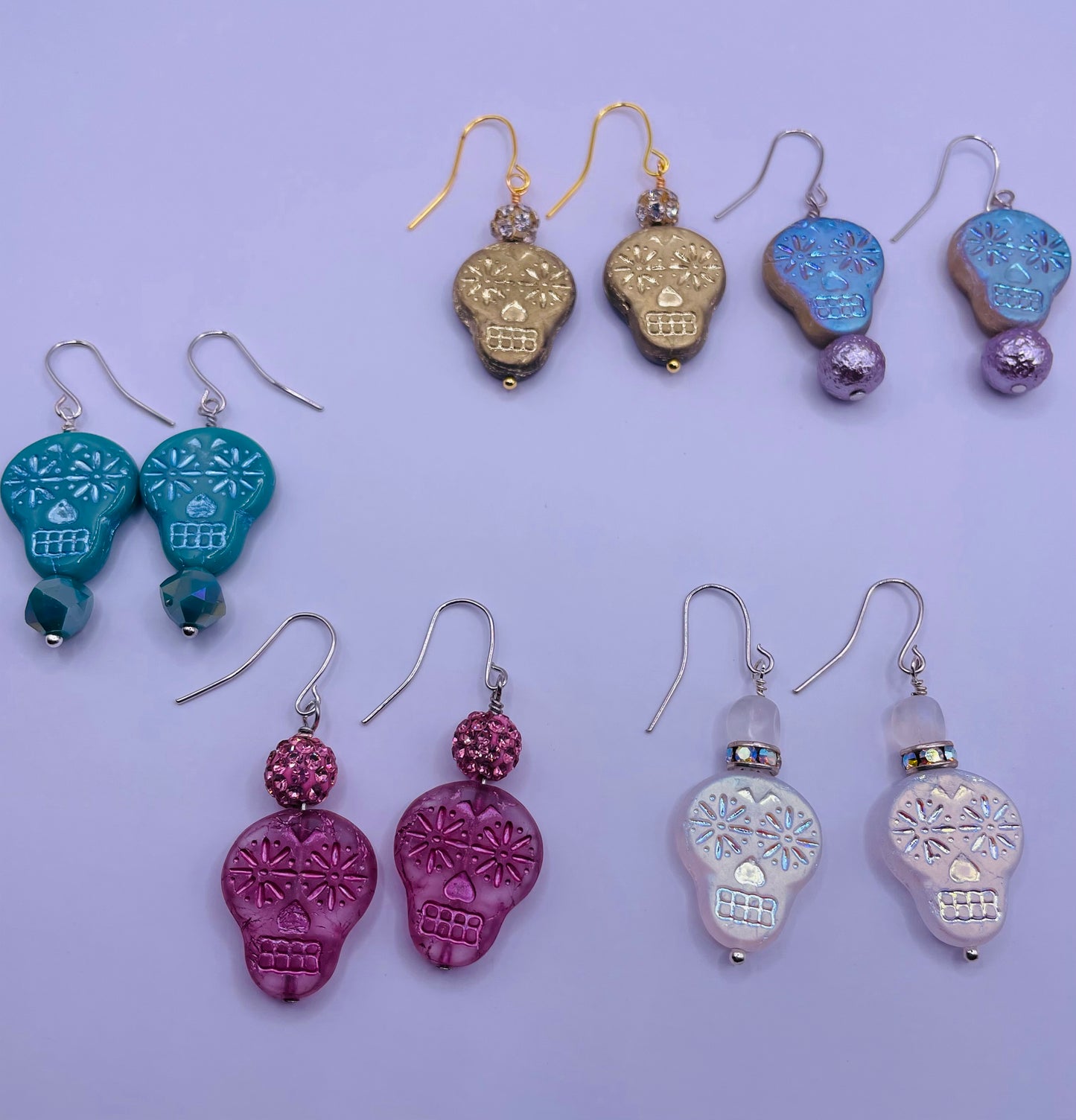 Spring Skull Earrings