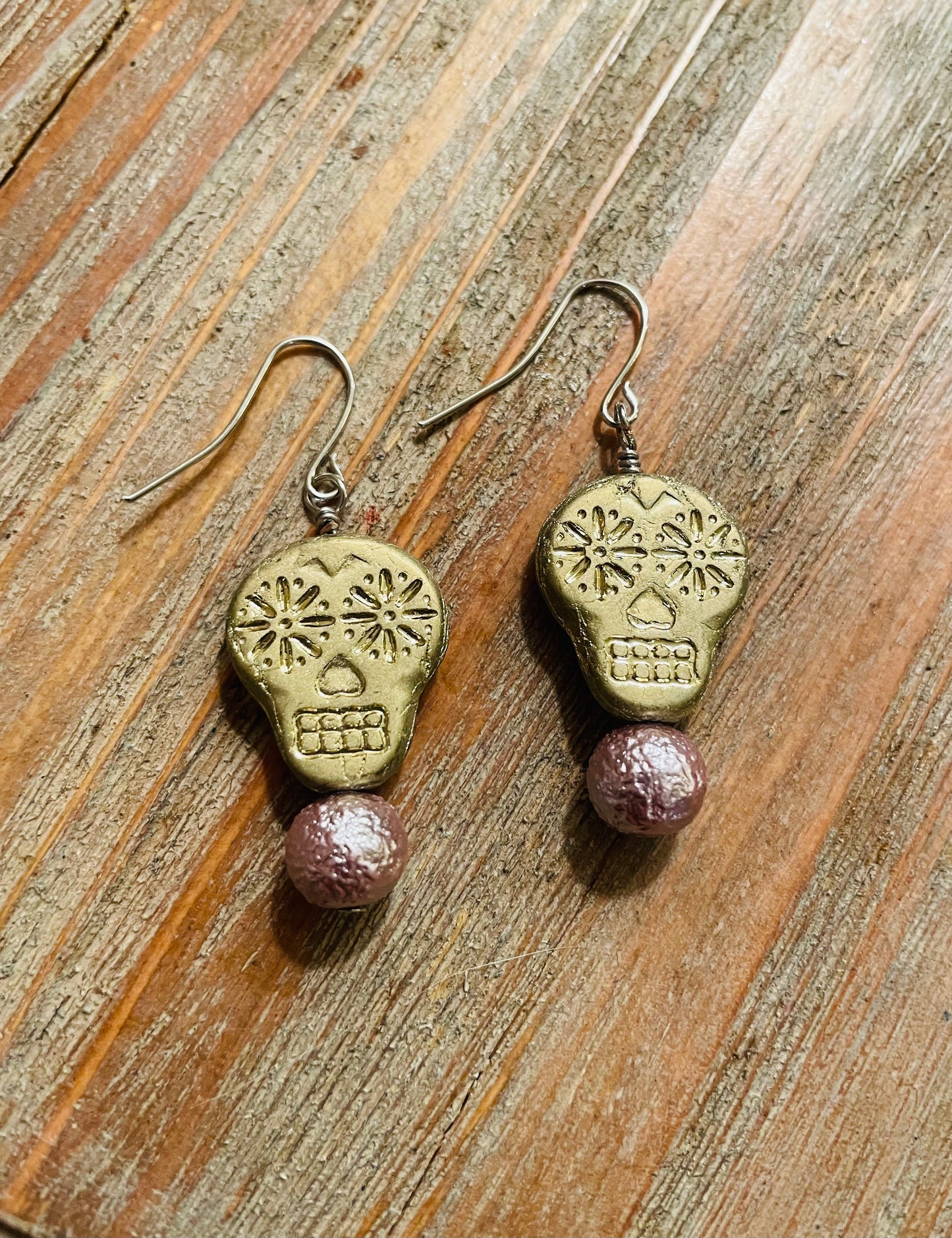 Spring Skull Earrings