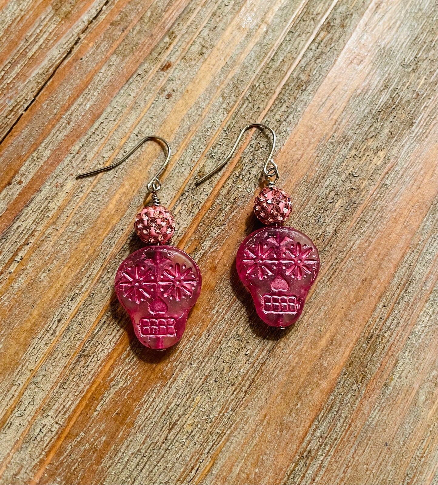 Spring Skull Earrings