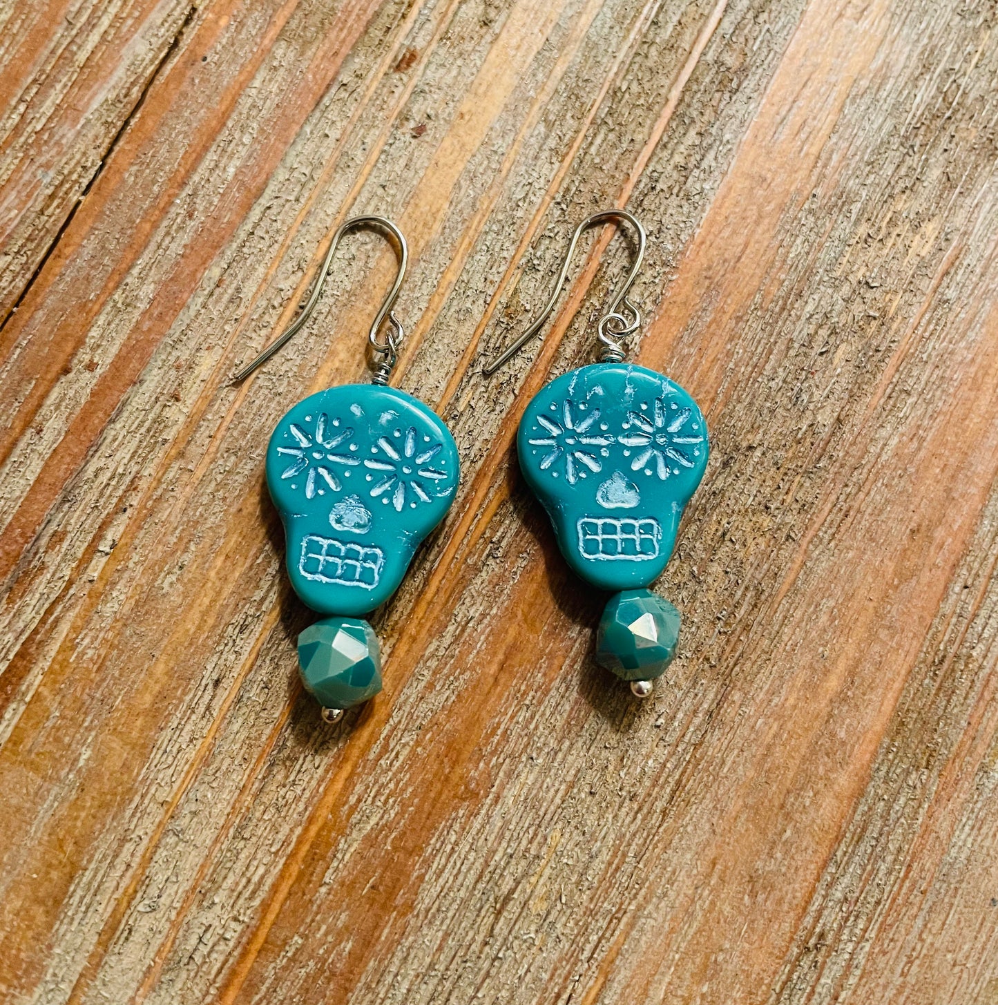 Spring Skull Earrings