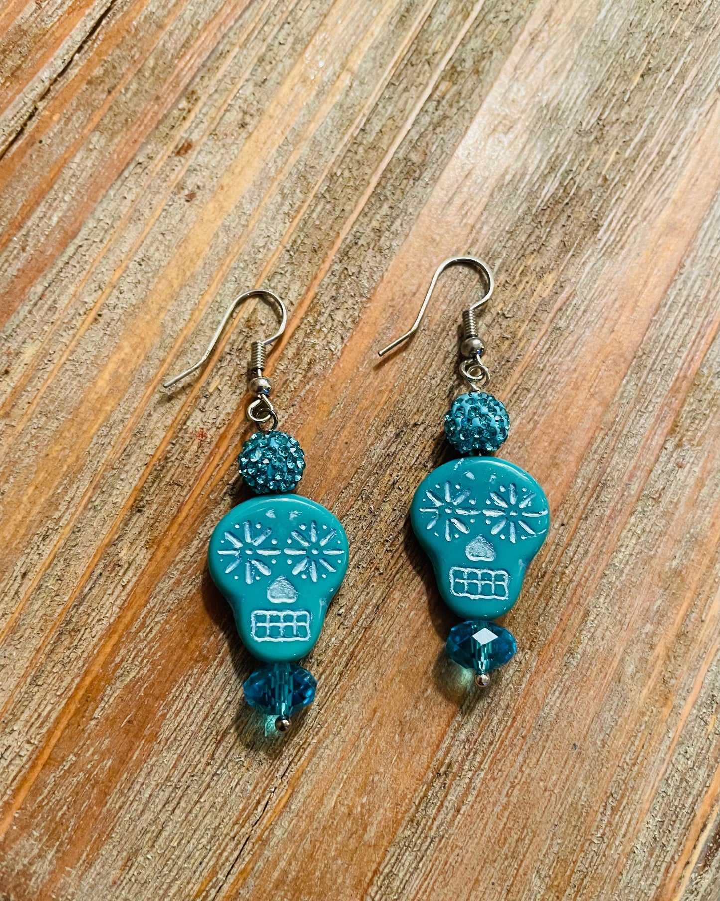 Spring Skull Earrings