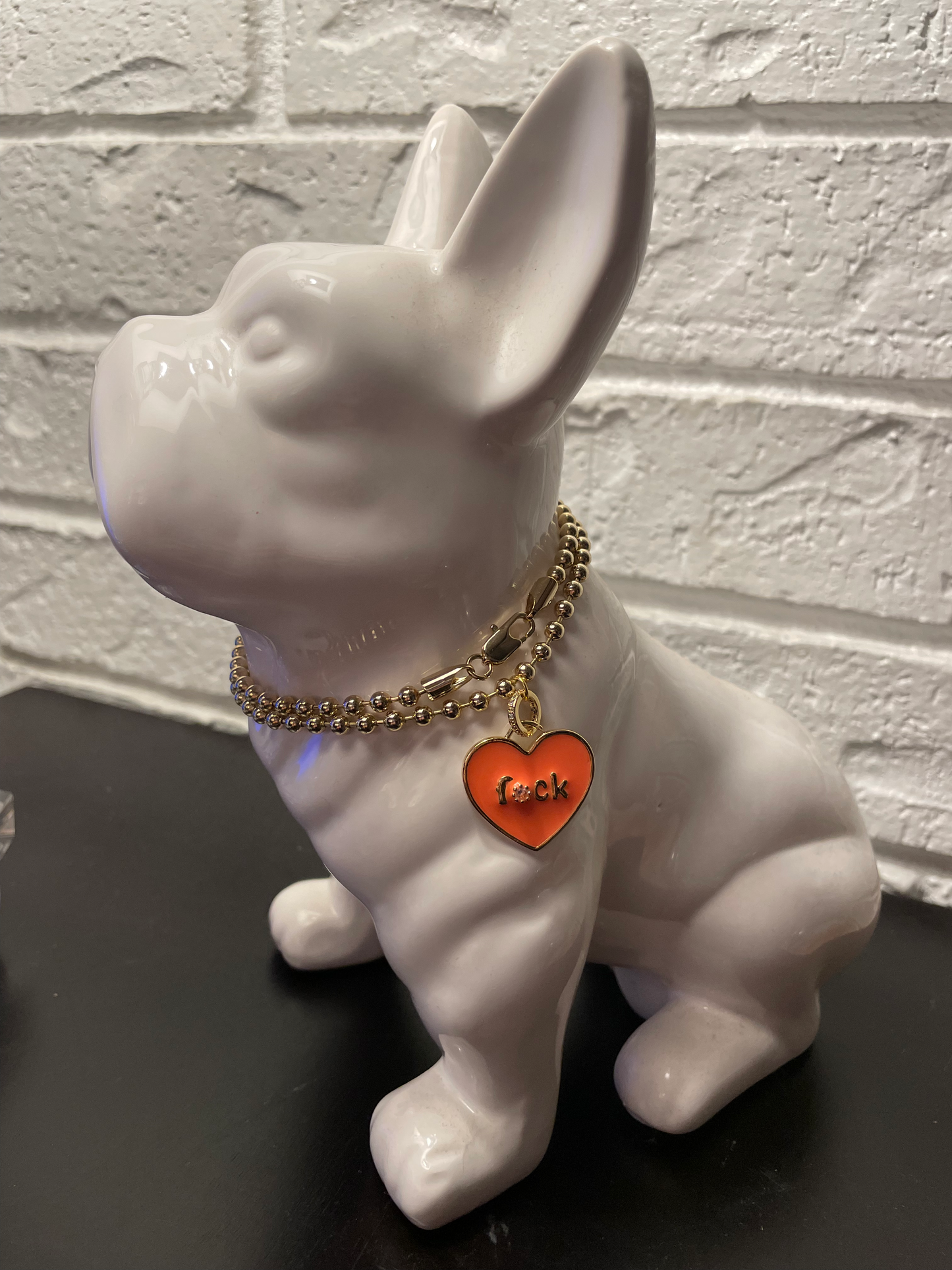 Neon orange F*** Pendant Necklace Multiple colors available