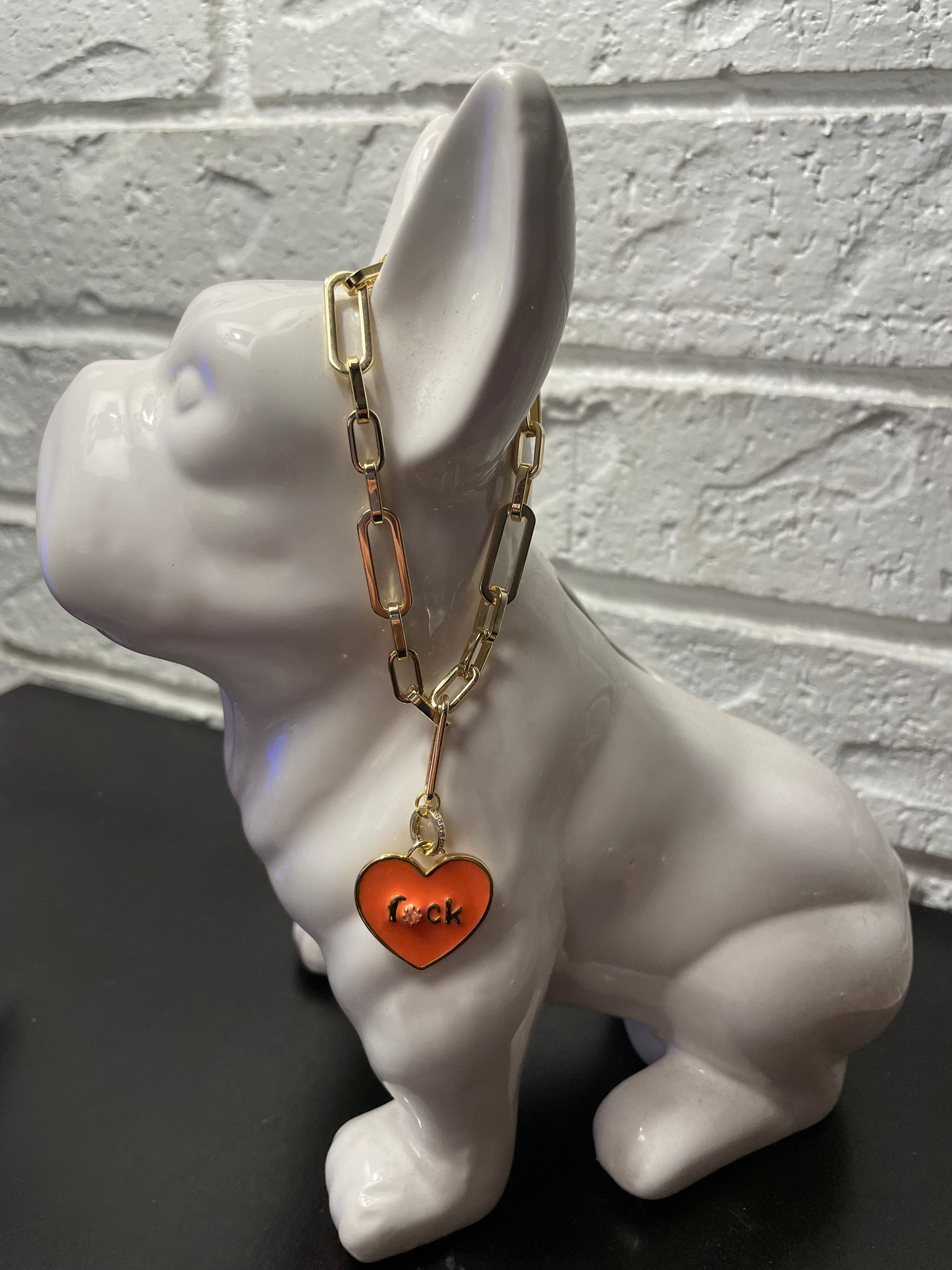 Neon Orange Pendant F*** Bracelet Multiple colors available