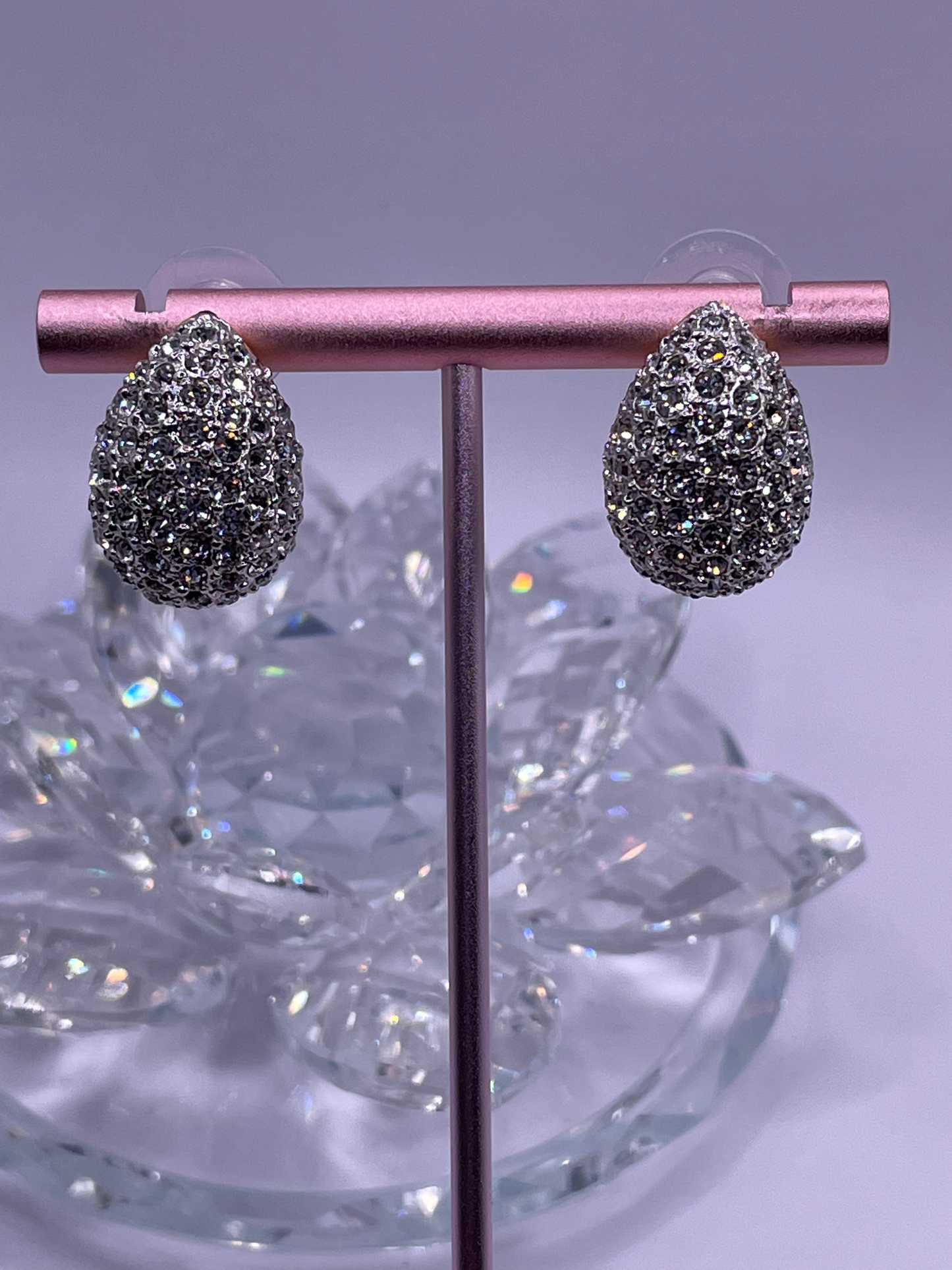 Pave Pear Earrings
