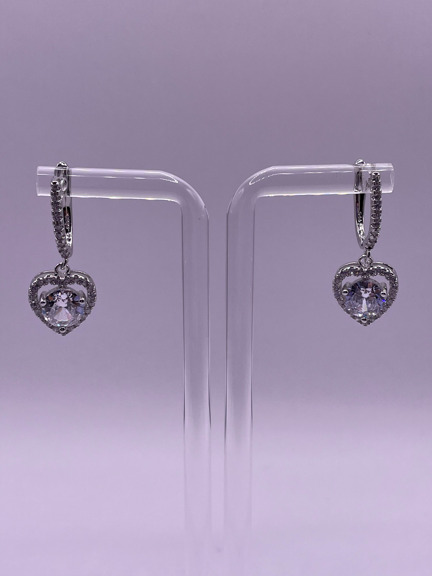 Take My Breath Away Heart Earrings