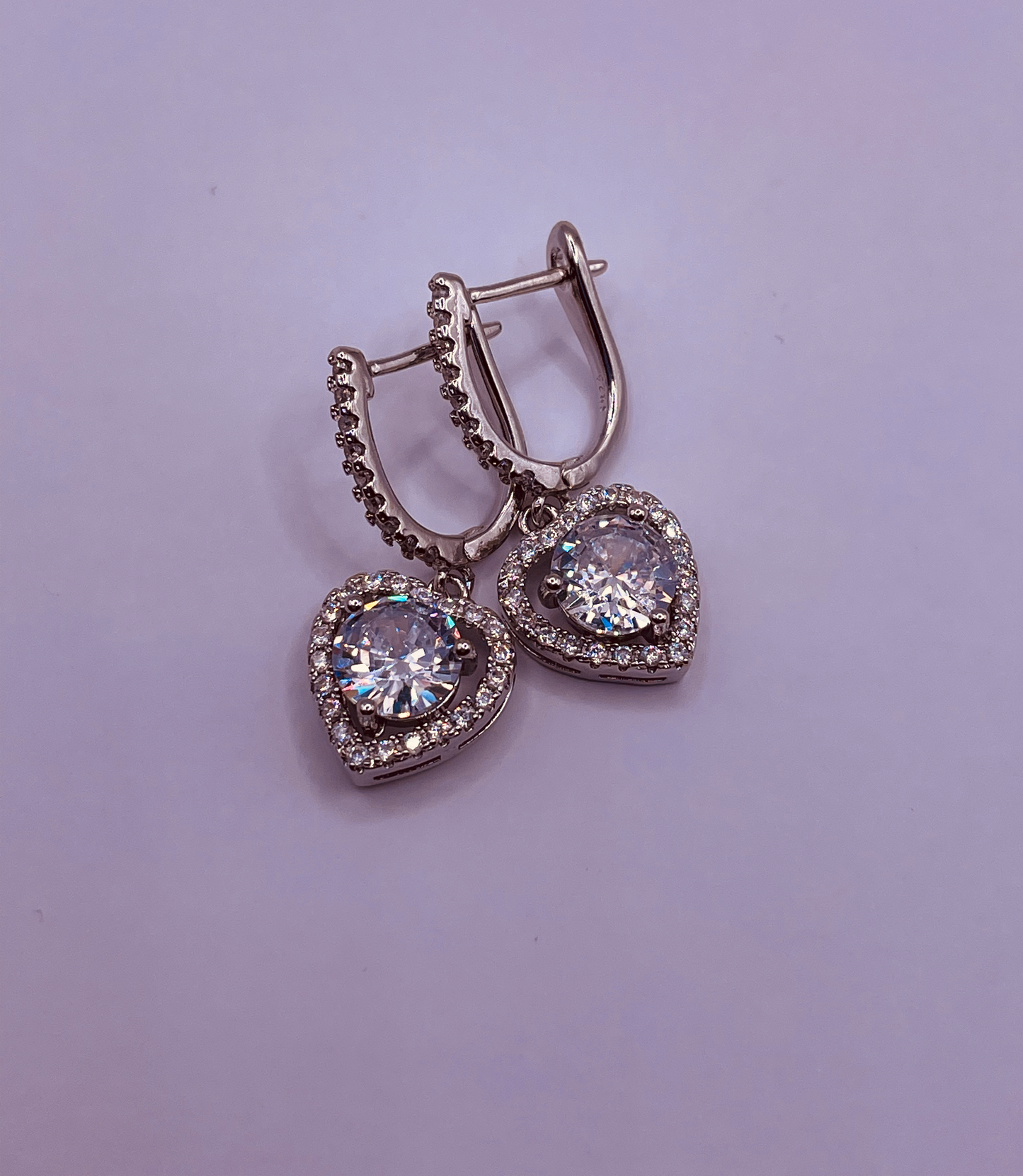 Take My Breath Away Heart Earrings