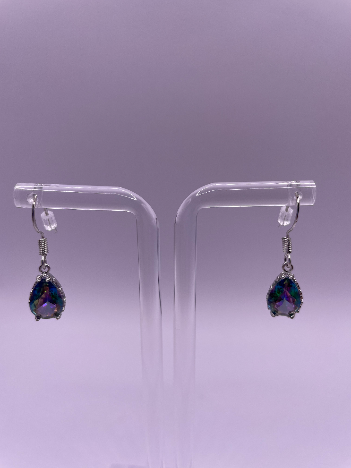 Violet Vibes Teardrop Earrings