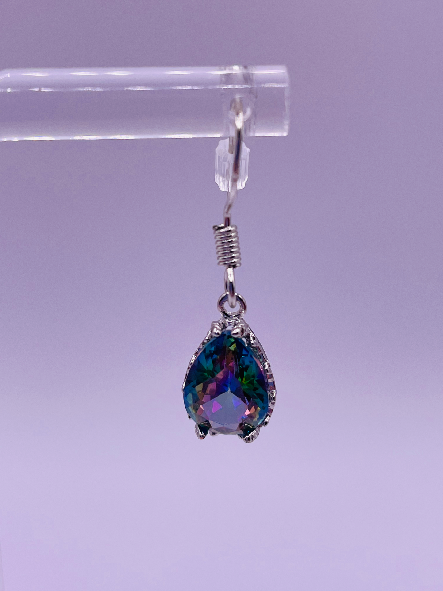 Violet Vibes Teardrop Earrings
