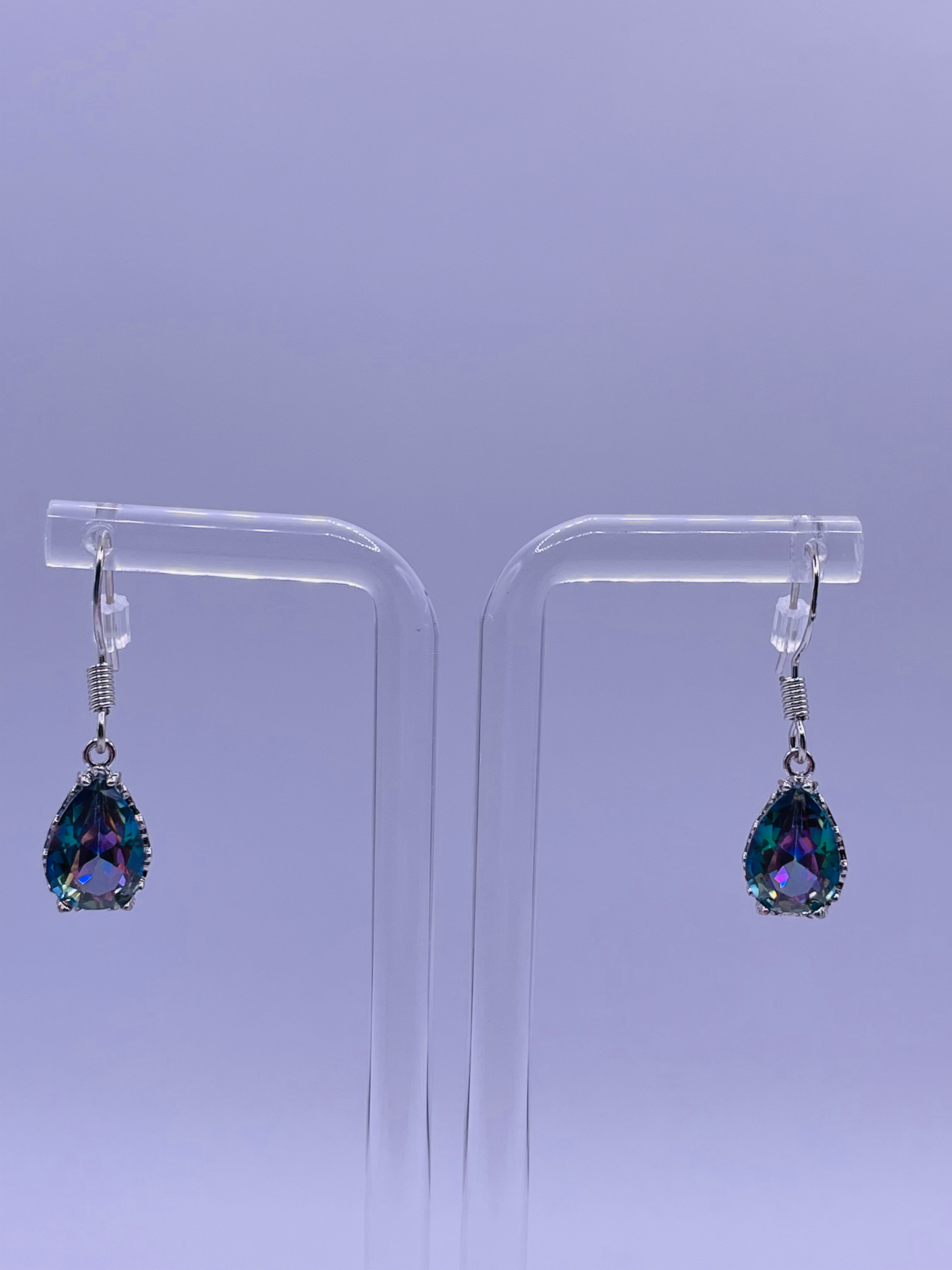 Violet Vibes Teardrop Earrings