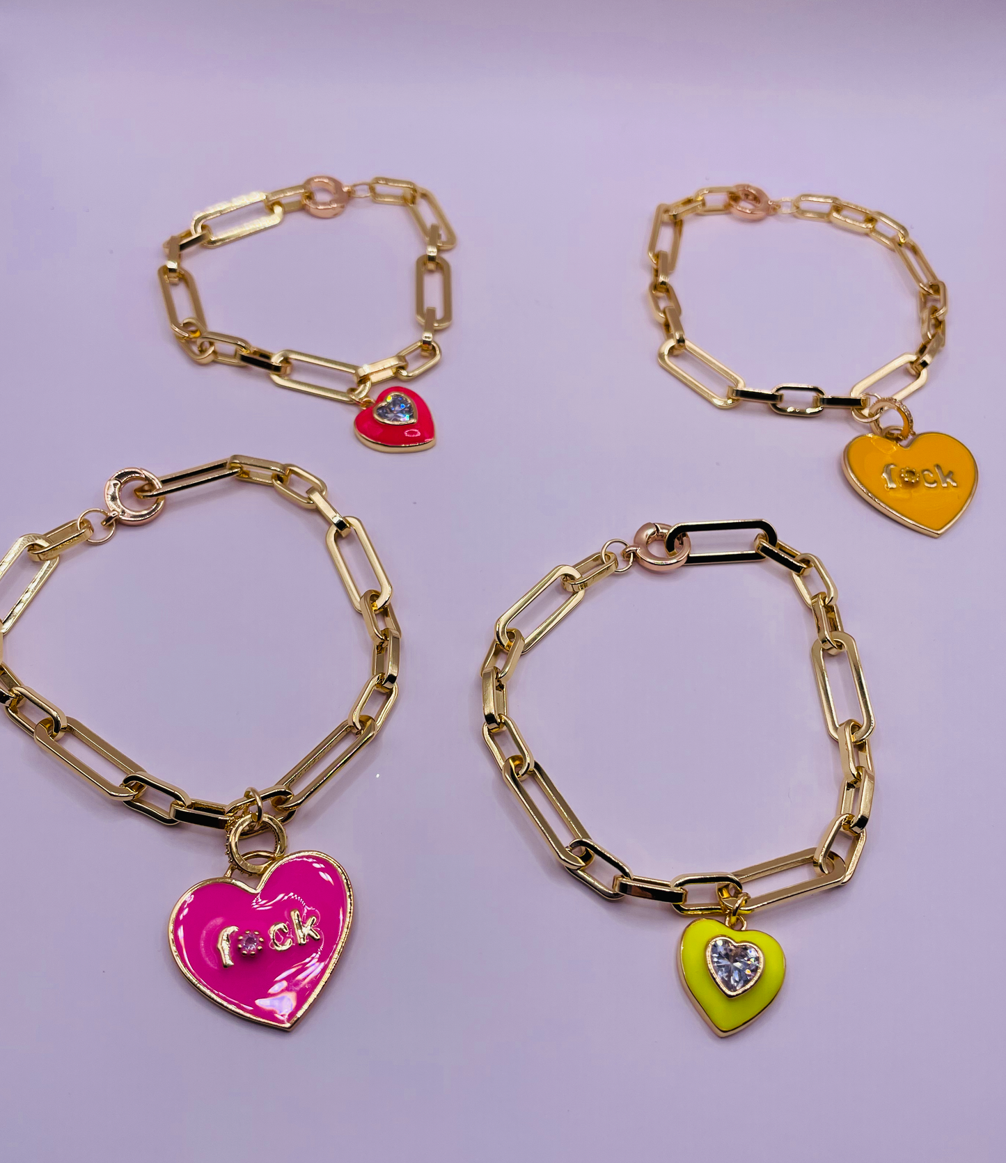 Blazing Heart Bracelet Multiple colors available