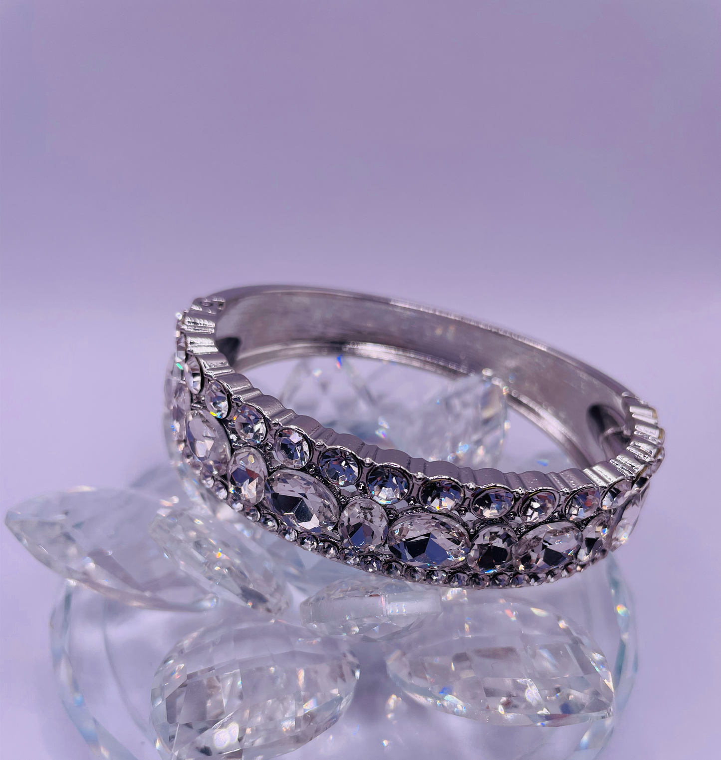 Triple Bling Hinge Bracelet