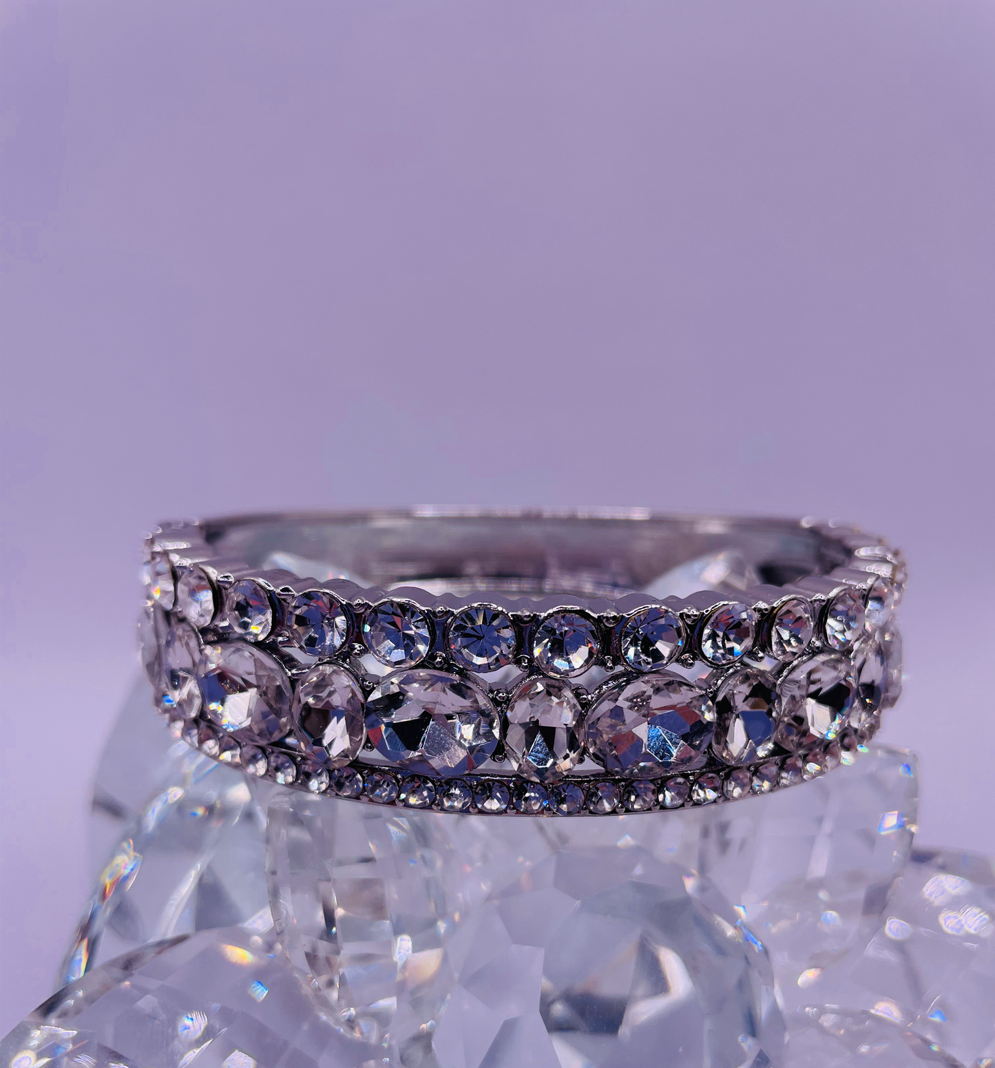 Triple Bling Hinge Bracelet