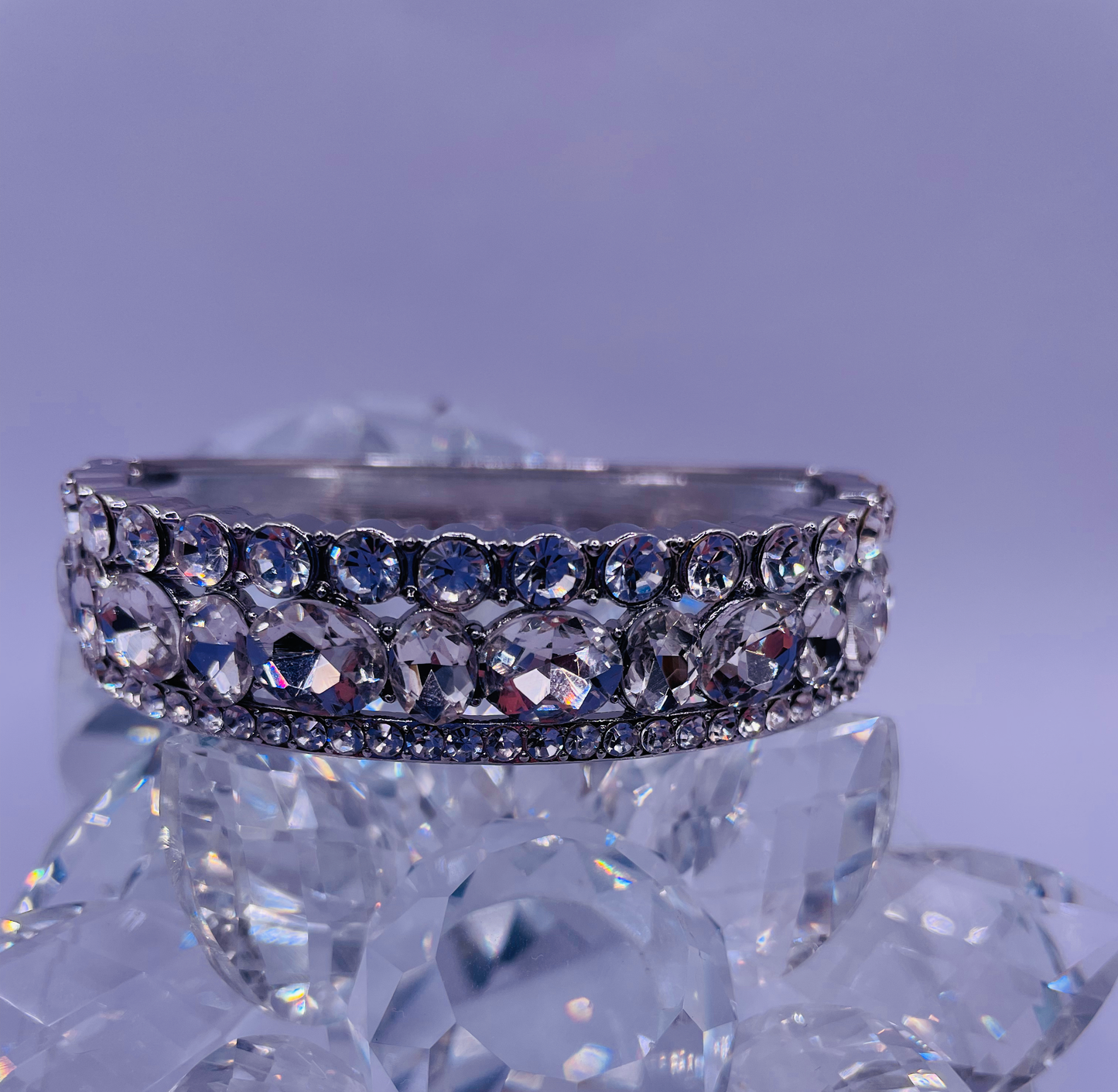 Triple Bling Hinge Bracelet