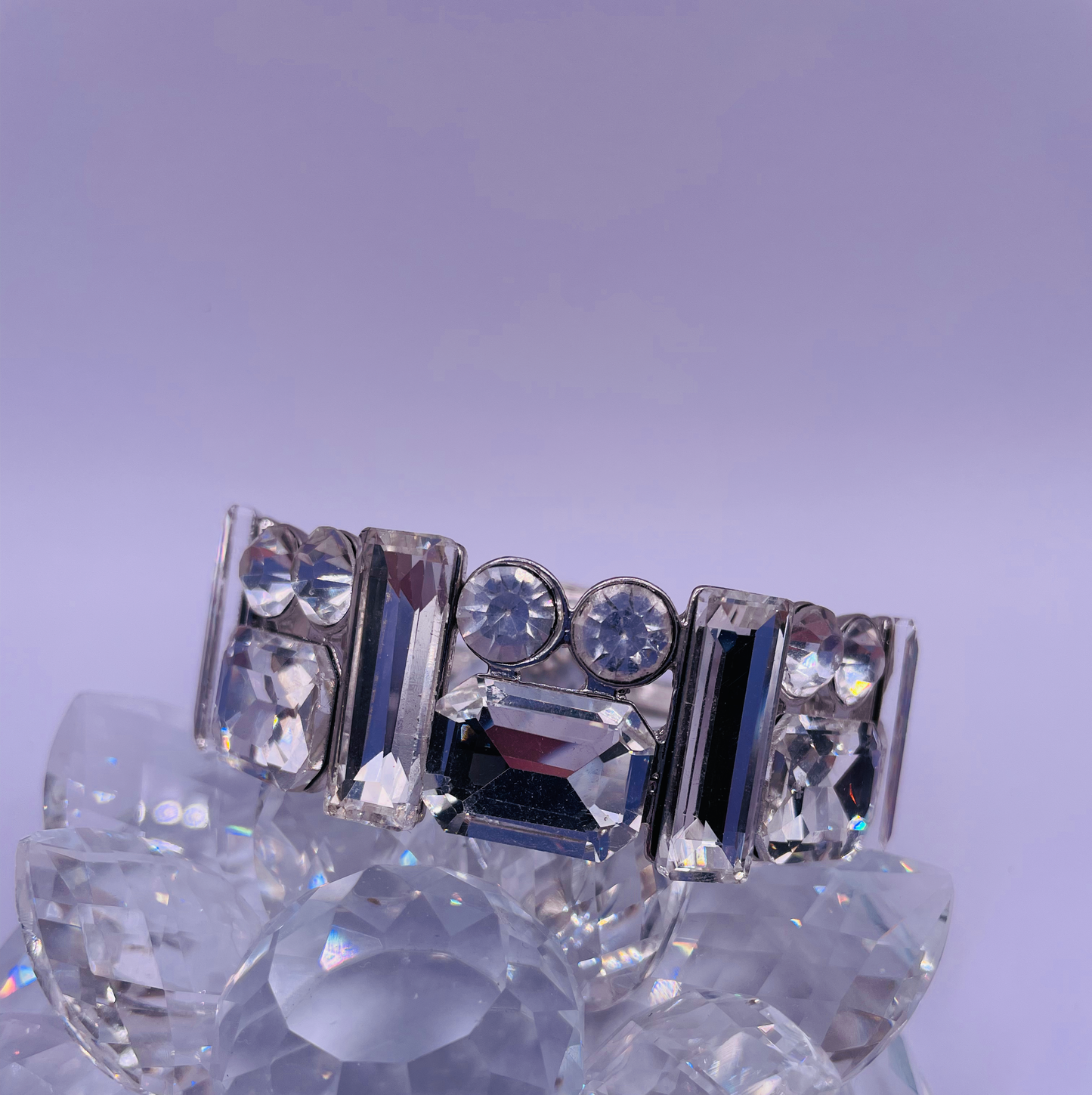 Geometric Rhinestone Stretch Bracelet 2 styles