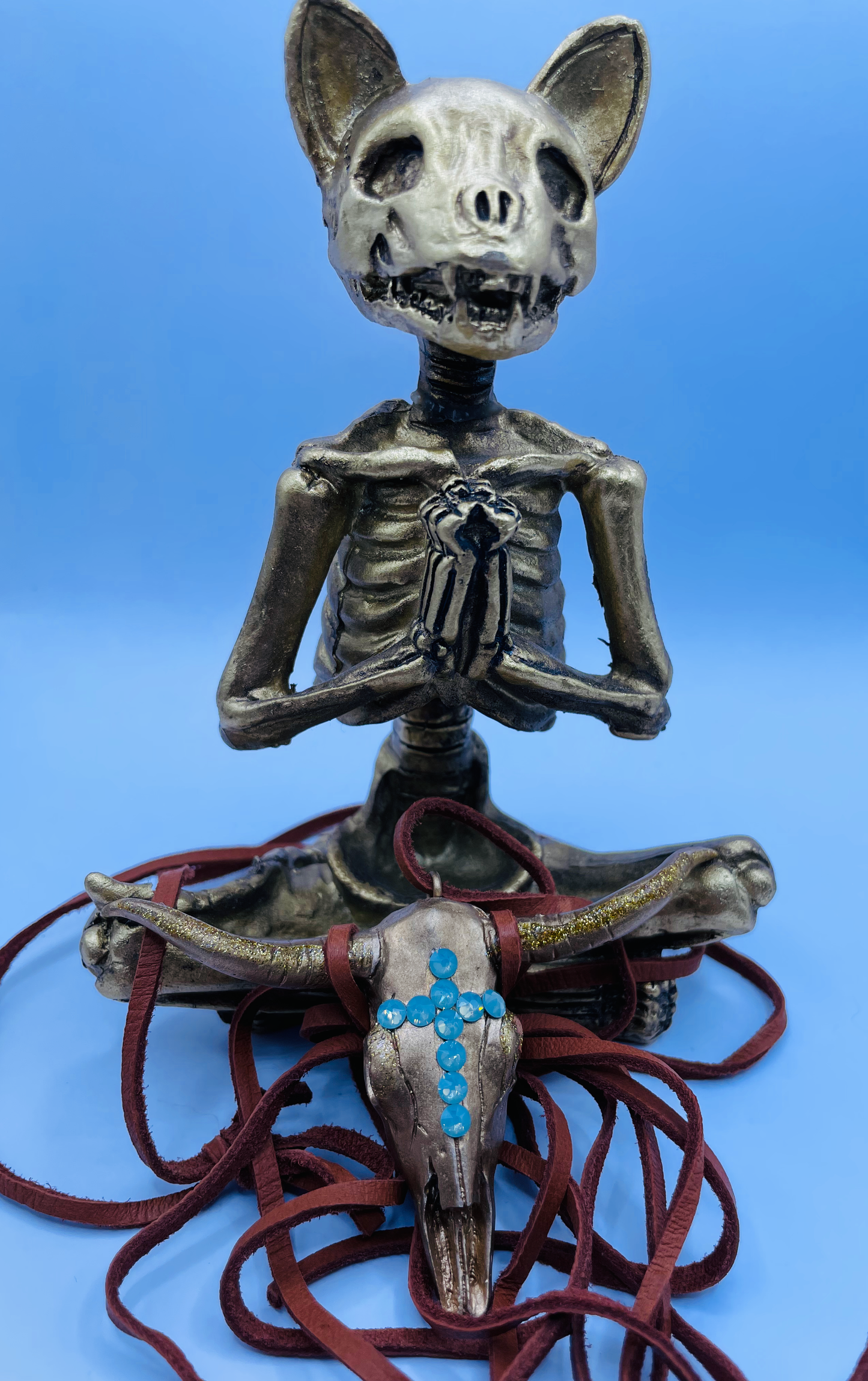 Golden Skull Necklace