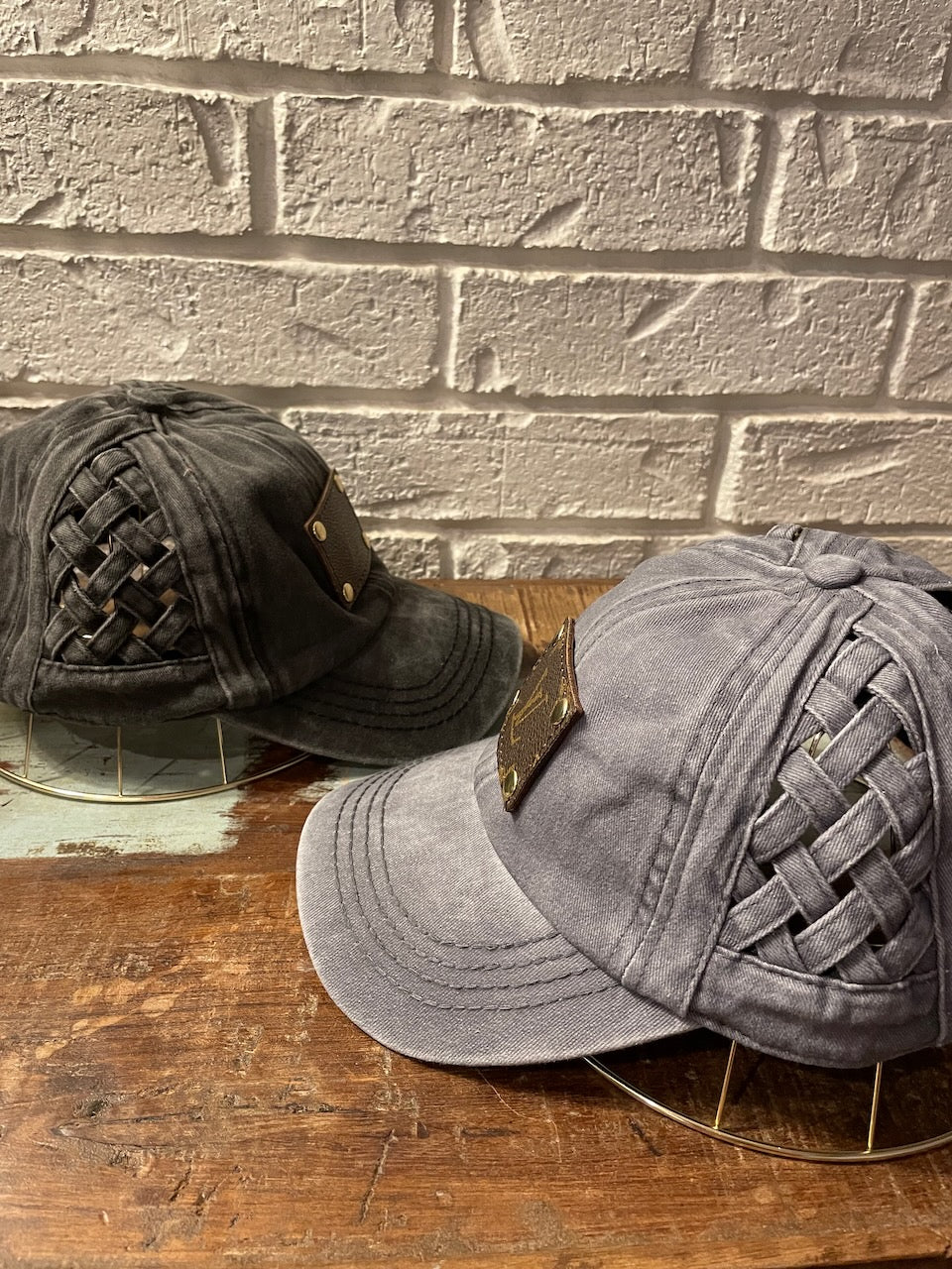 Repurposed LV Ponytail Cap
