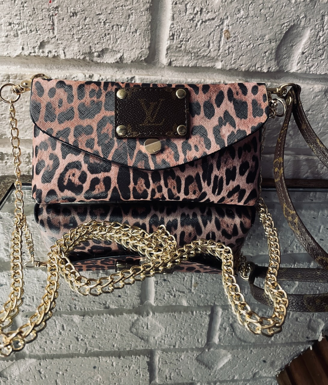 Repurposed LV Crossbody Purse