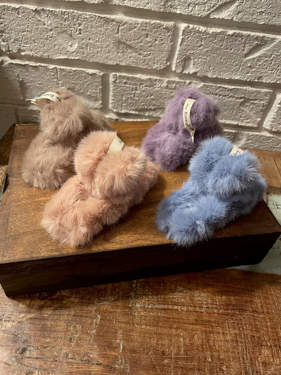 Large Mink Fur Claw Clip