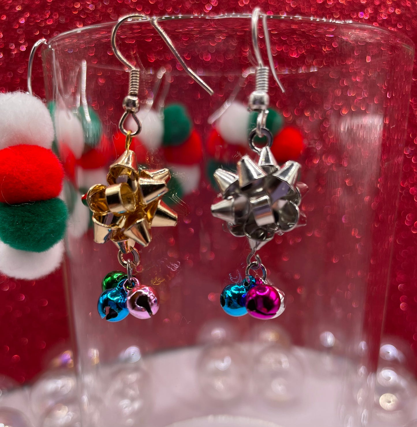 Christmas Bow Earrings