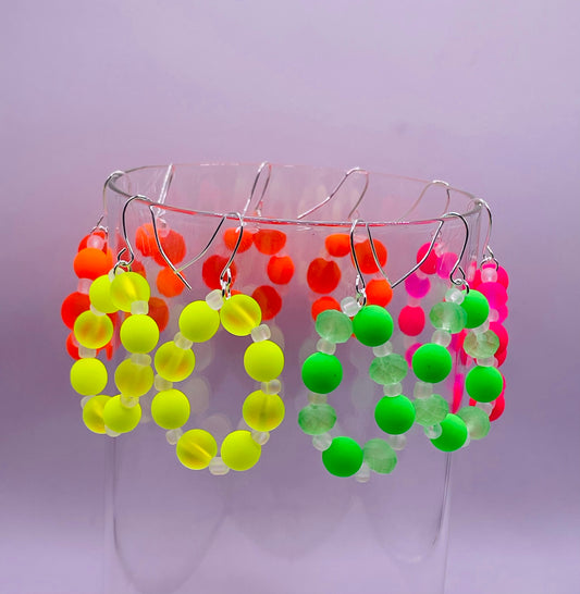 Nostalgic Neon Earrings