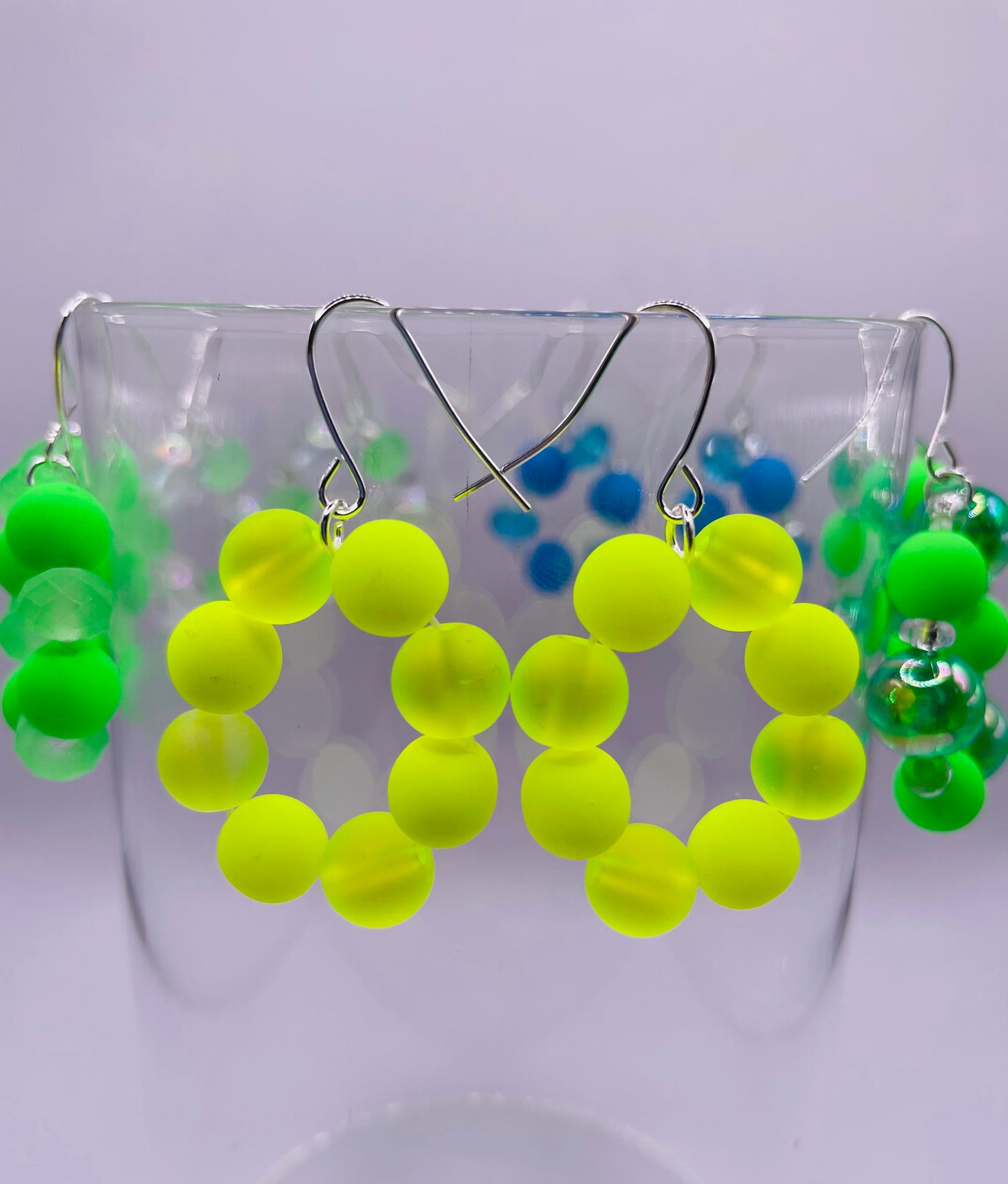 VIBRANT NEON HOOPS