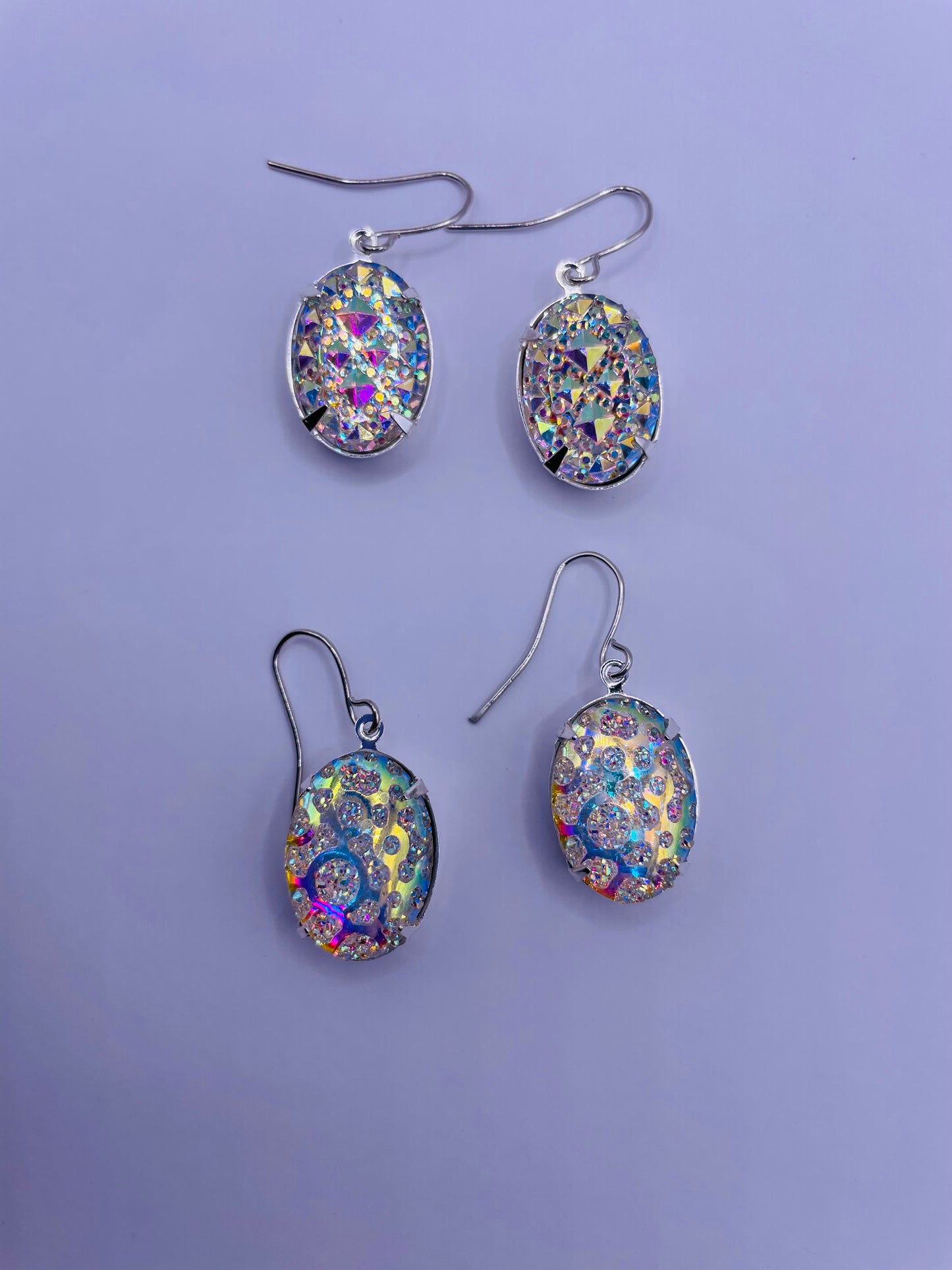 Oval Gemstone Earrings