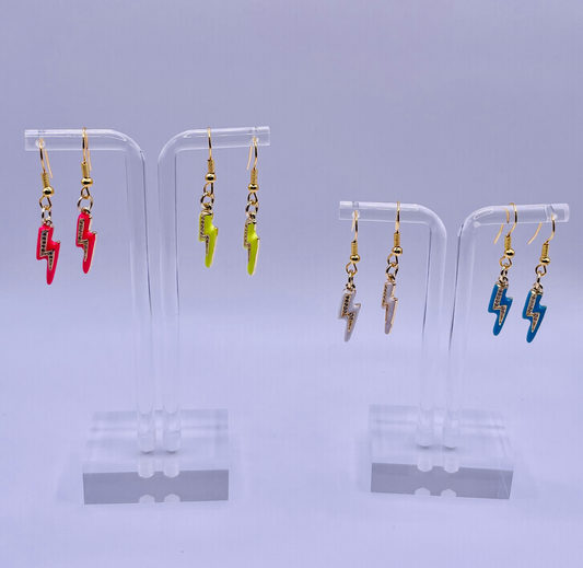 Lightning Strikes Earrings Multiple colors available