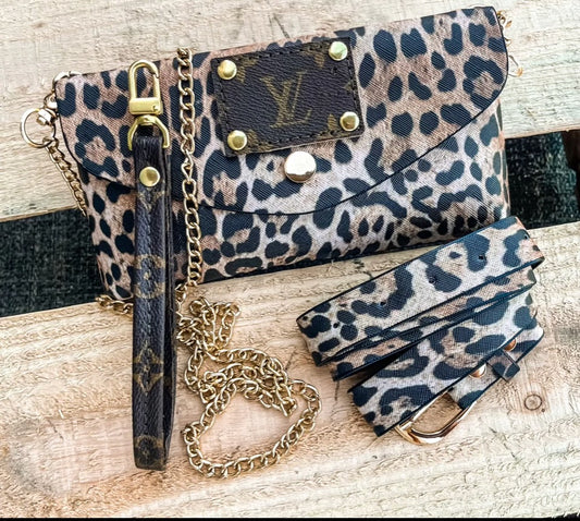 Repurposed LV Crossbody Purse