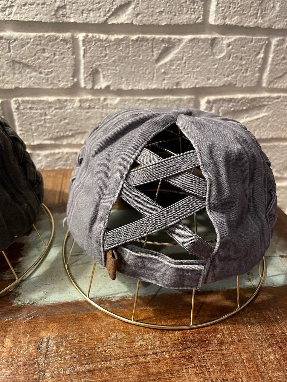 Repurposed LV Ponytail Cap